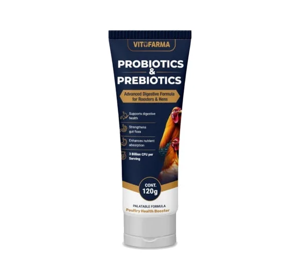 Probiotics y Prebiotics for Roosters