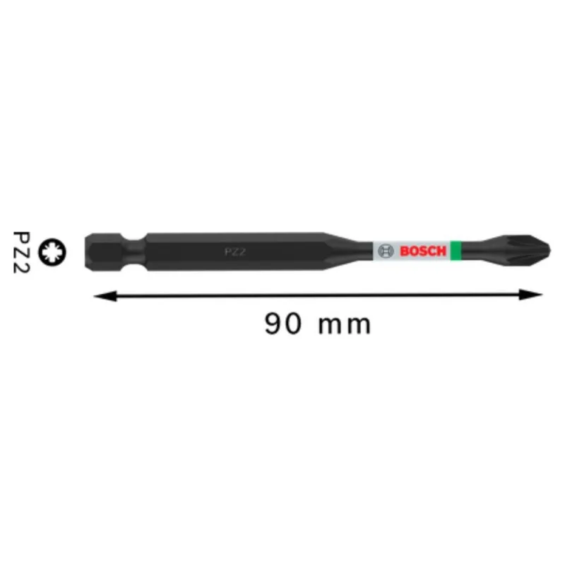 Punta de Impacto Bosch Pozidriv PZ2 90mm · foto 2