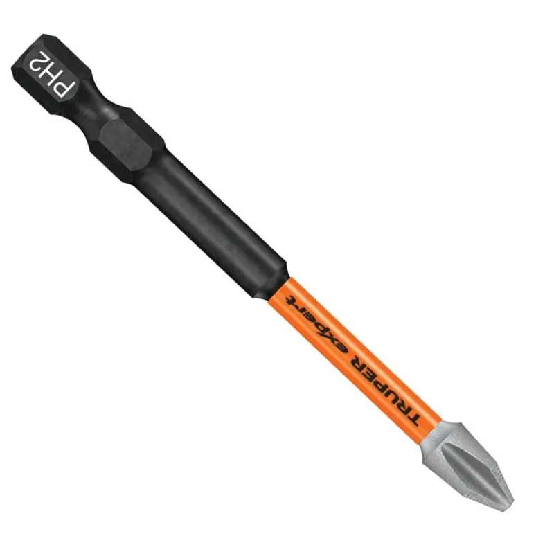 Punta de Impacto Truper 100821 Phillips PH2 75 mm x 5 Piezas
