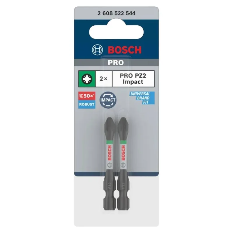 Puntas Bosch Impact Pro Pozidriv PZ2 55mm Set x2 · foto 3