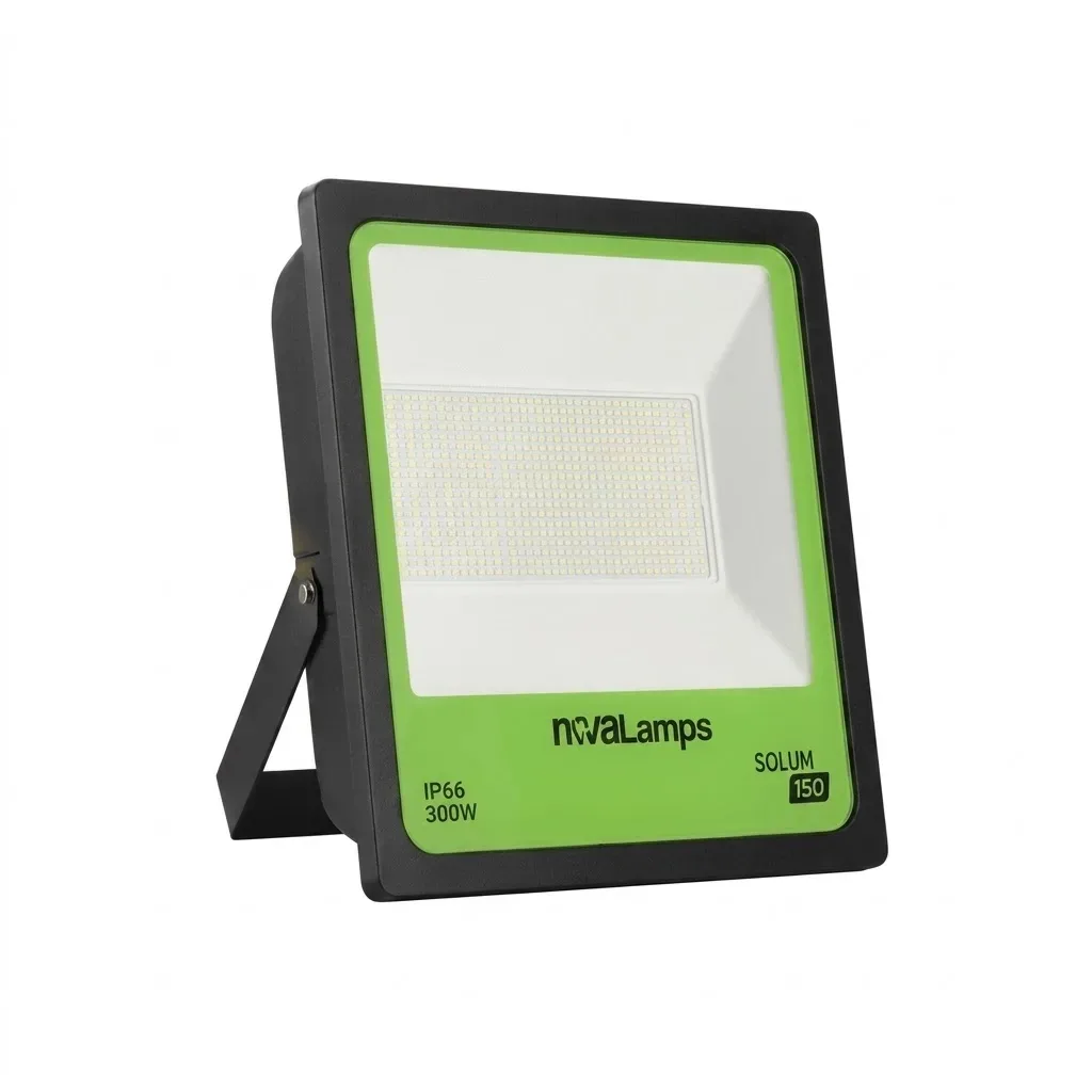 Reflector LED solar 300W con panel y batería NOVALAMPS Solum