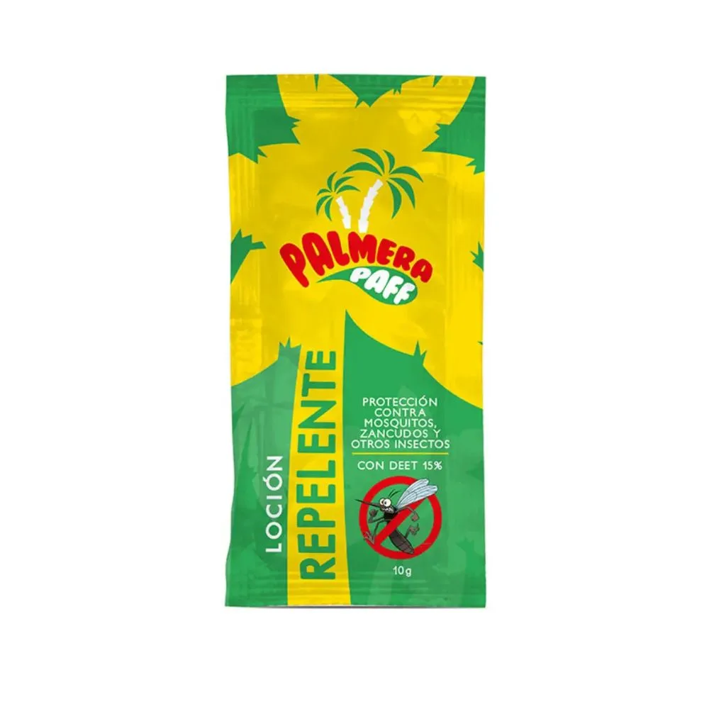 Repelente de mosquitos en loción DEET 15% PALMERA PAFF frasco de 10 g