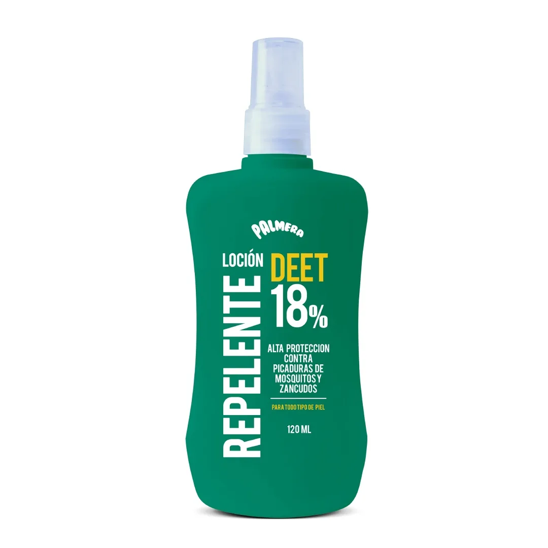 Repelente de mosquitos en spray DEET 18% PALMERA frasco de 120 ml