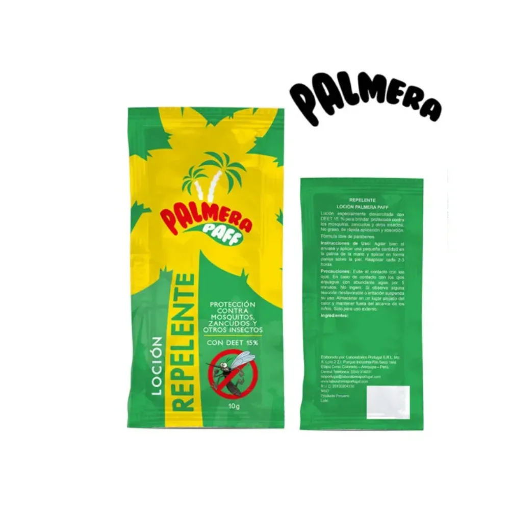 Repelente Palmera PAFF Sachet 10g DEET 15%