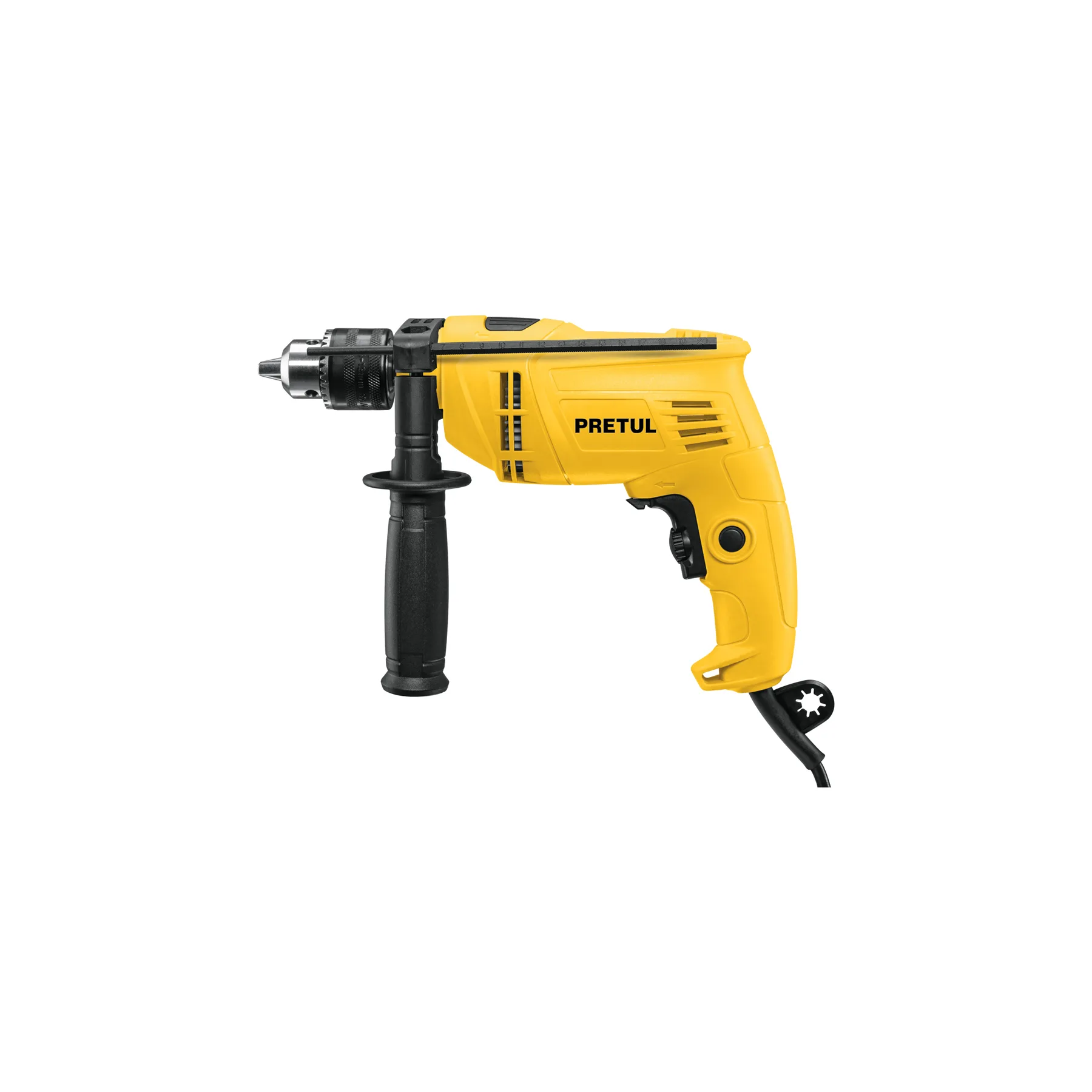 Rotomartillo 1/2" 550 W, 220 V, PRETUL