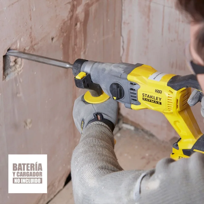Rotomartillo SDS-Plus Inalámbrico Stanley FatMax SBH900-B2 20V 2.0J (Solo Herramienta) · foto 8