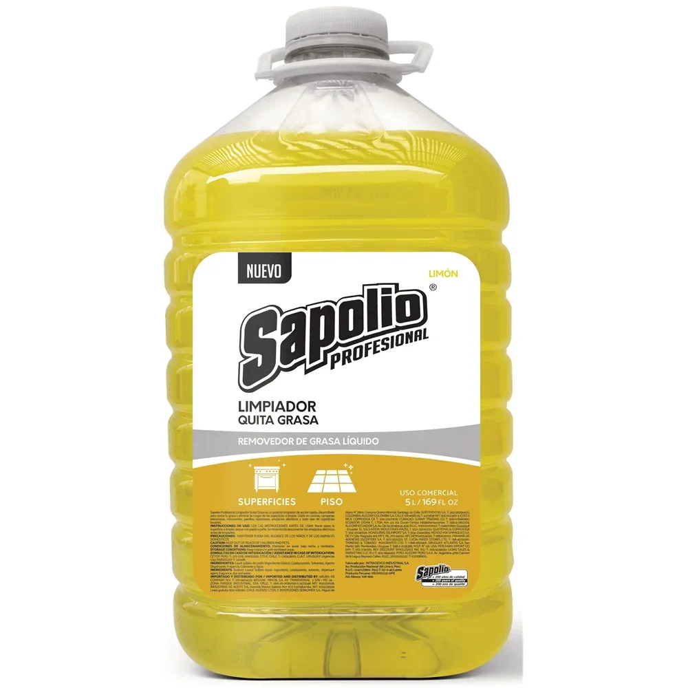 Sacagrasa Sapolio Limón 5L