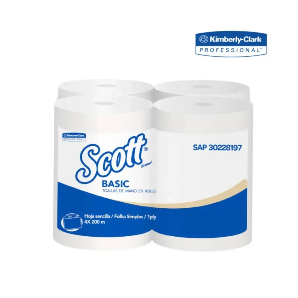 Scott® Basic Toalla de Manos en Rollo Blanca 30224771