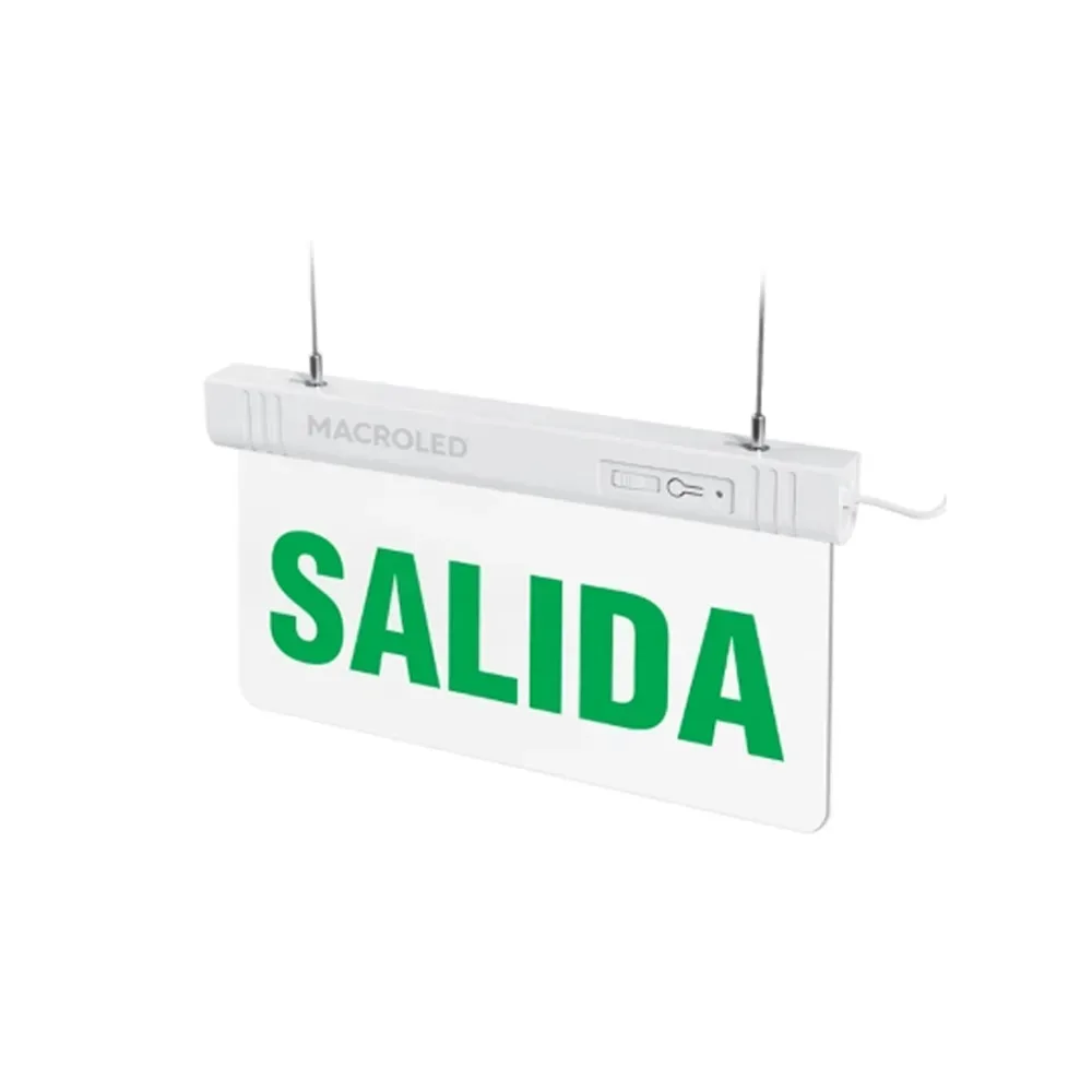 Señal LED de salida de emergencia con 6 horas de autonomía