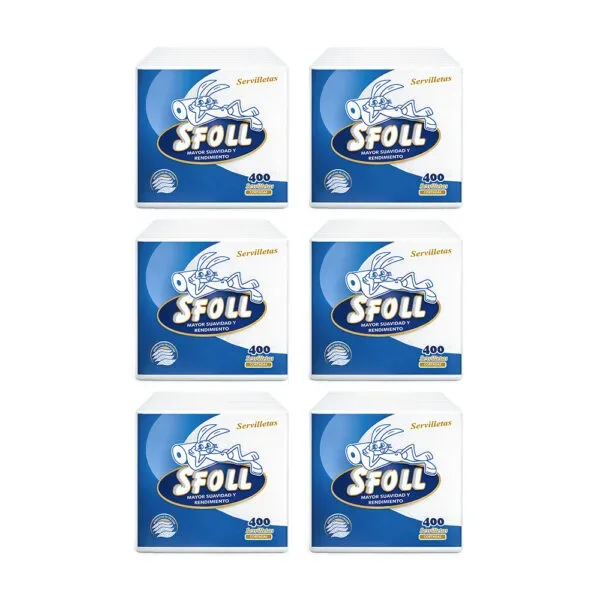 Servilletas SFOLL x400 unidades pack x6 paquetes