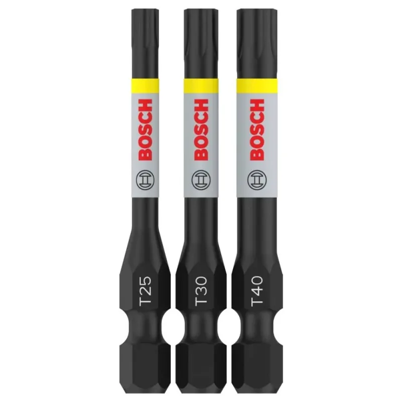 Set 3 Puntas Torx Impact Pro Bosch 55mm 2608.521.U55-000