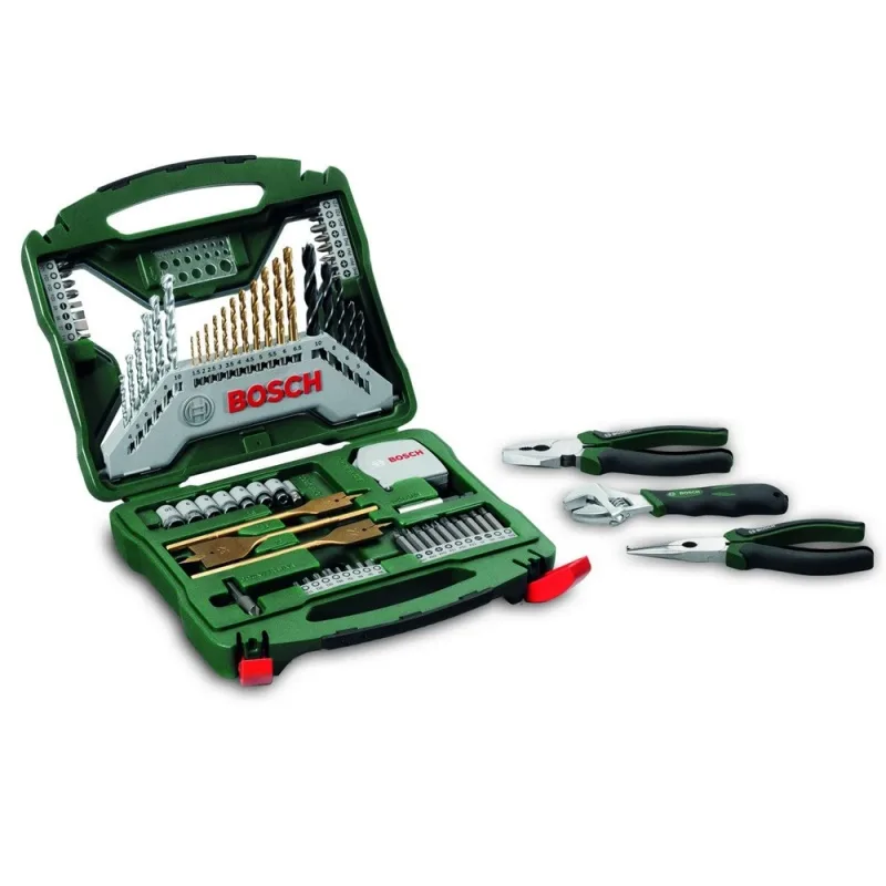 Set Bosch X-Line 70 Piezas de Brocas, Puntas y Herramientas Manuales · foto 2