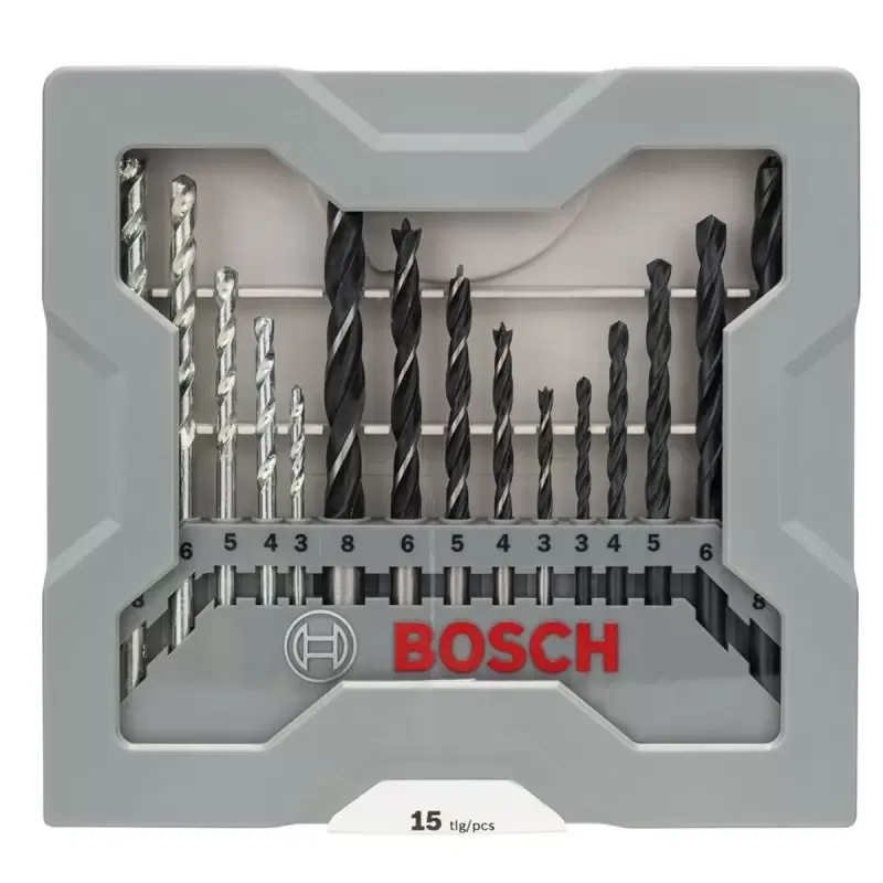 Set Combinado Bosch X-Line 15 Piezas para Madera Metal y Piedra · foto 2