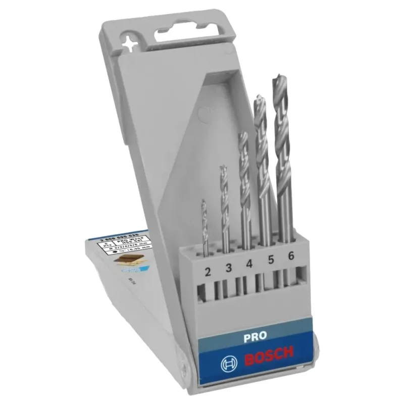 Set de Brocas Bosch para Madera HSS 5 Piezas Encastre Hex · foto 3