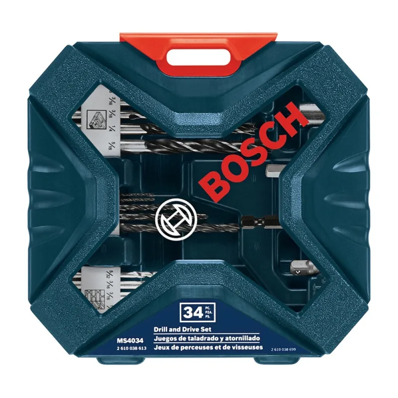 Set de Brocas y Puntas Bosch X-Line 34 Piezas con Estuche