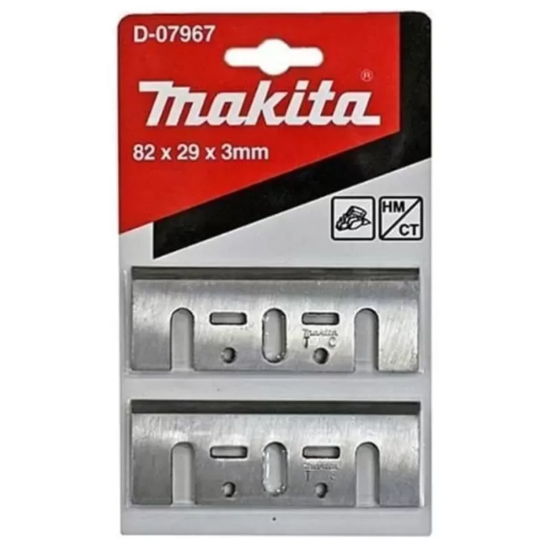 Set de Cuchillas Makita D-07967 82mm para Cepillo Electrico