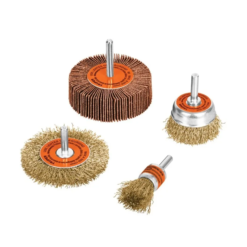 Set de Escobillas Carda para Taladro Truper 11577 4 Piezas · foto 2