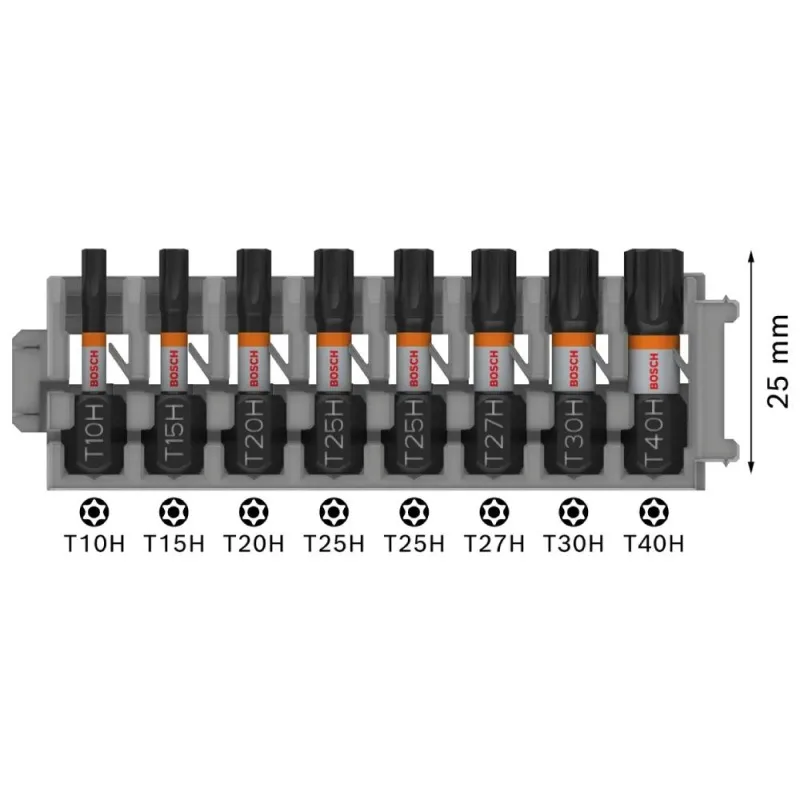 Set de Puntas Torx Bosch Impact Pro 25mm (8 Piezas) · foto 2