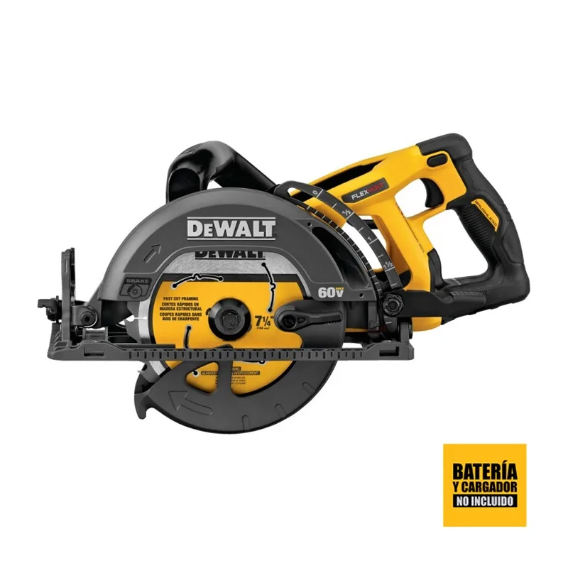Sierra Circular DeWalt DCS577B de 7 1/4 Pulgadas FlexVolt 60V sin Escobillas (Baretool)