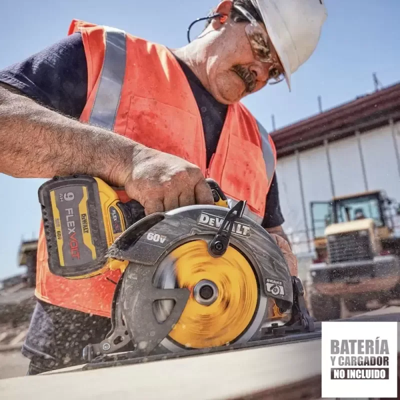 Sierra circular inalámbrica DeWalt DCS578B-B3 FlexVolt 60V de 7 1/4" (herramienta sola) · foto 2