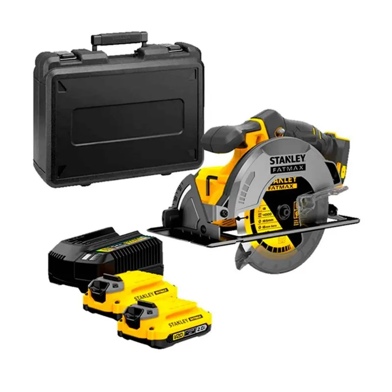 Sierra Circular Inalámbrica Stanley FatMax SBC550D2K-B2 20V 7 1/4"