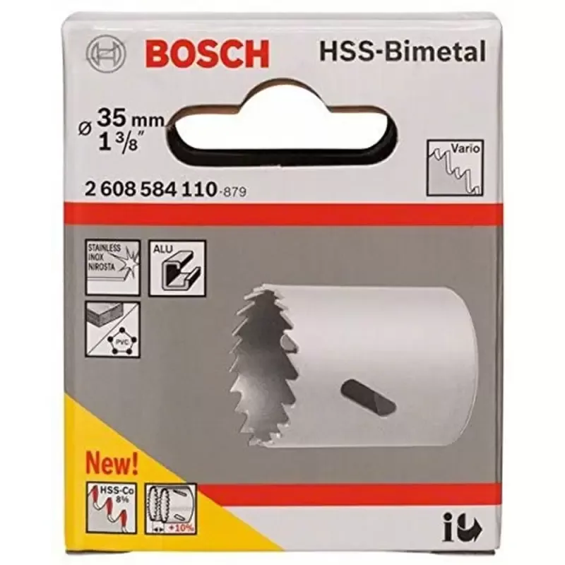 Sierra Copa Bimetálica Bosch 35 mm (1.3/8") Cobalto 8%