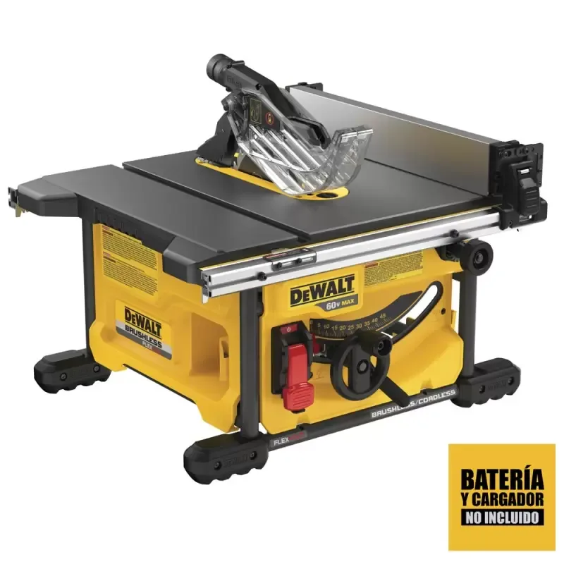 Sierra de mesa inalambrica DeWalt DCS7485B 60V FlexVolt de 8-1/4" con corte de 63 mm (solo herramienta) · foto 2