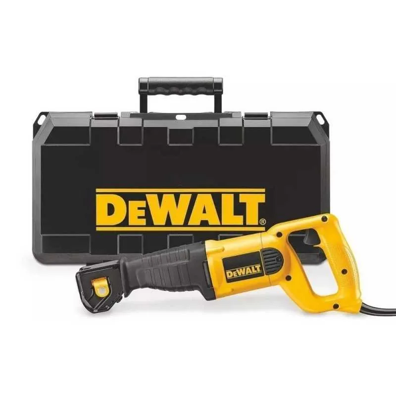 Sierra sable con cable DeWalt DW304PK-B2 de 1 000 W y 2 800 cpm con maleta