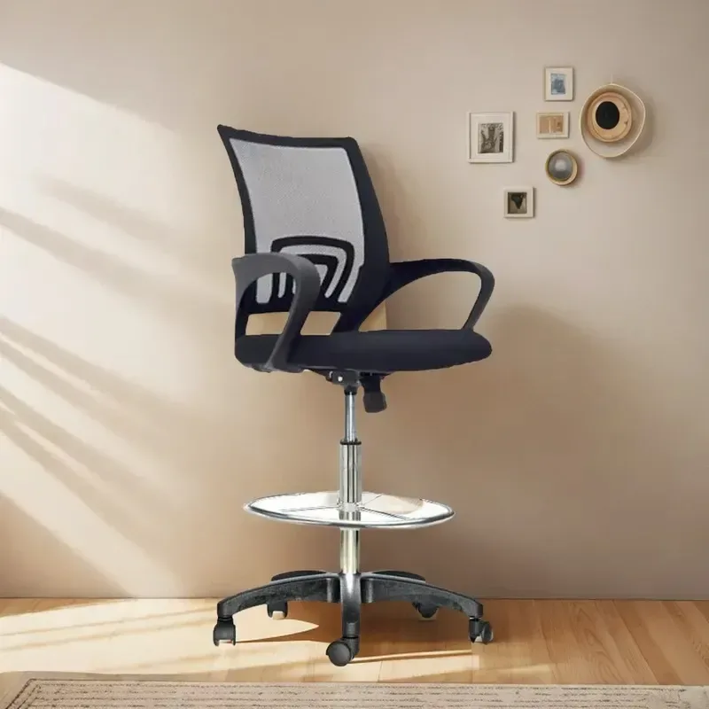 Silla alta de cajero negra DSILLAS Jack