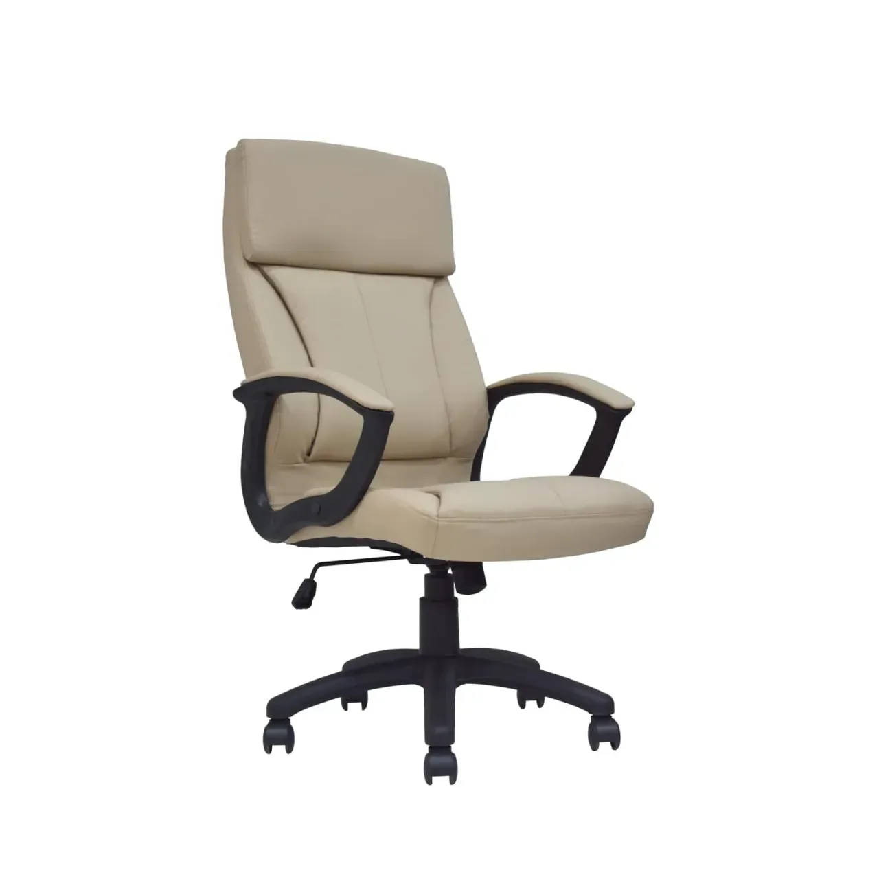 Silla de escritorio de cuerina con cabecero DSILLAS Valencia