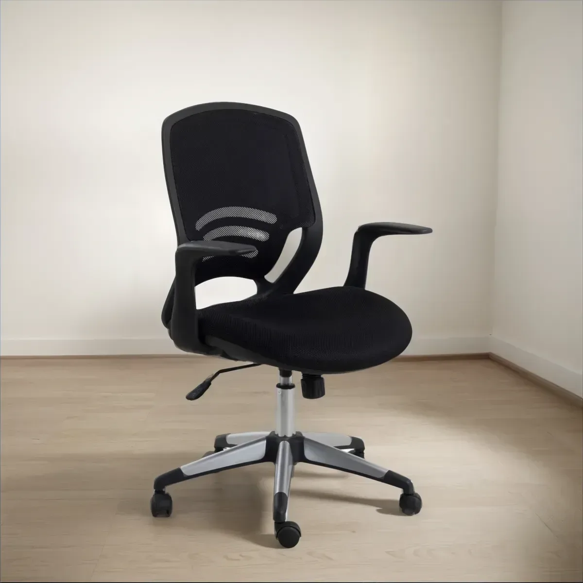Silla de oficina giratoria negra DSILLAS Lotto