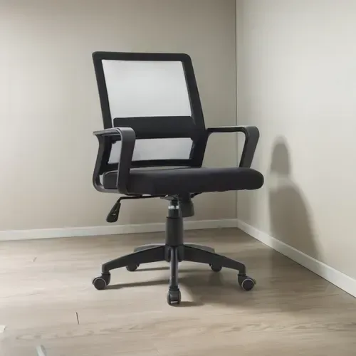 Silla ejecutiva de malla negra con base de nylon DSILLAS Kendo