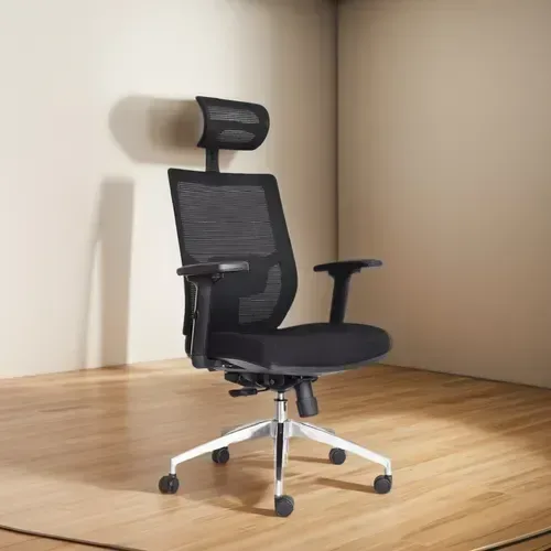 Silla ergonómica con cabecero y brazos 3D DSILLAS Osaka Pro