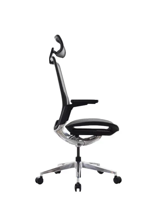 Silla ergonómica de malla con mecanismo syncro y base de aluminio SOKOA Crown · foto 3