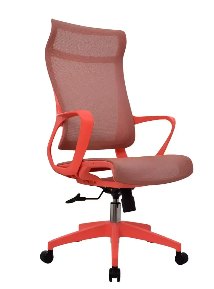 Silla ergonómica de malla coral con cabecero DSILLAS Hana
