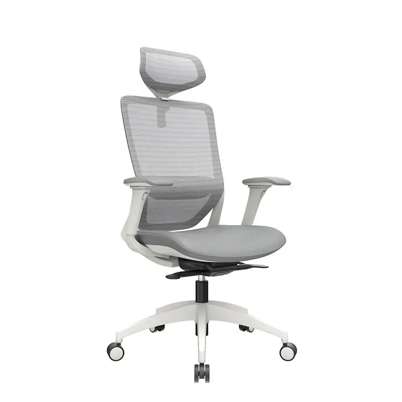 Silla ergonómica de malla gris con mecanismo syncro y brazos 4D DSILLAS Alba · foto 2