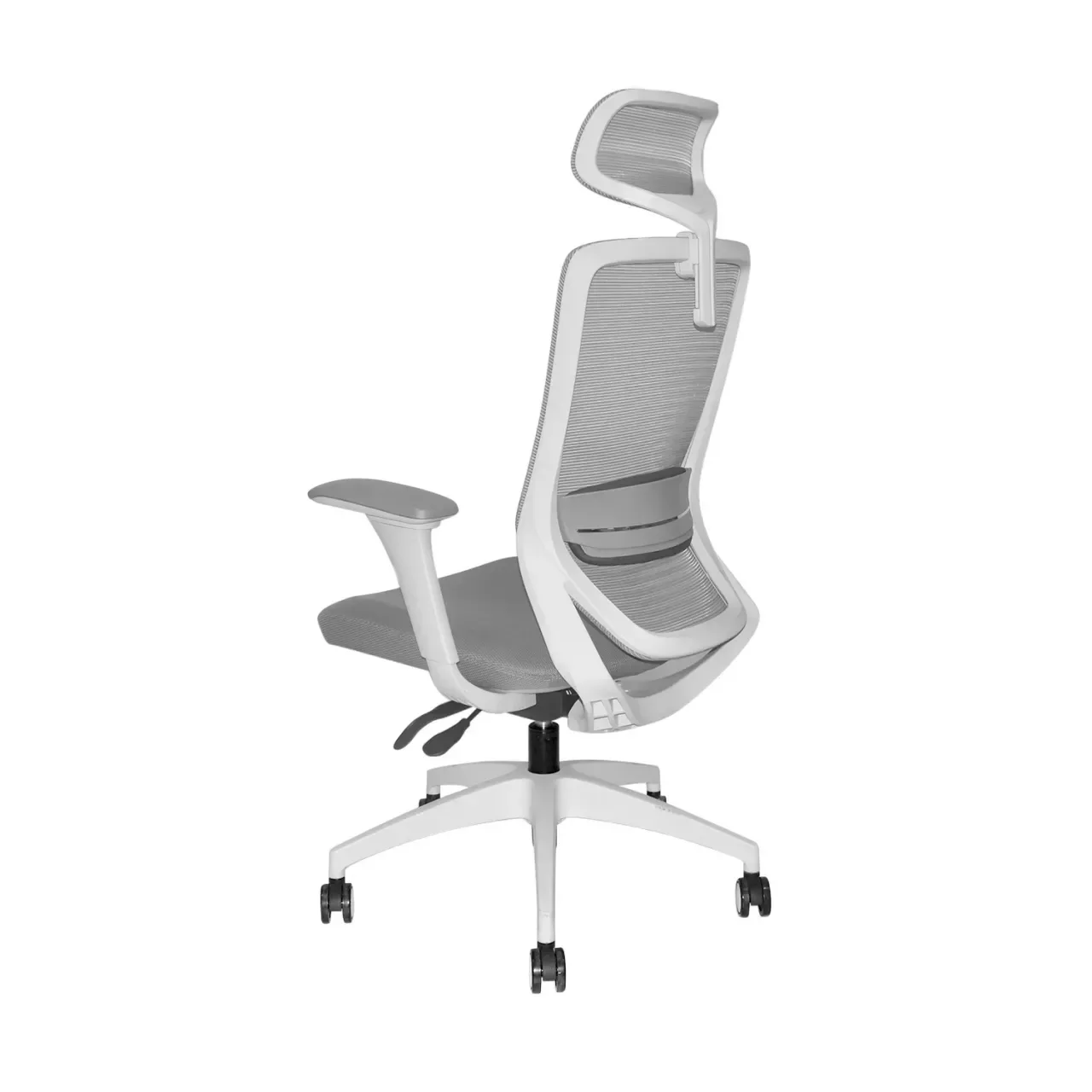 Silla ergonómica de malla gris con mecanismo syncro y brazos 4D DSILLAS Alba · foto 6
