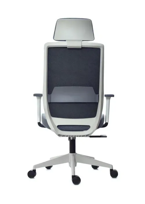 Silla ergonómica de tela gris con mecanismo syncro y brazos 3D DSILLAS Max Pro · foto 5