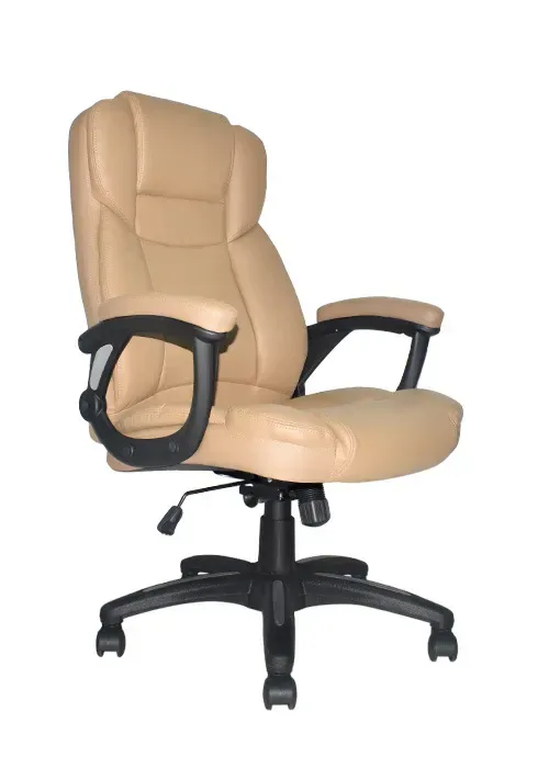 Silla gerencial de cuerina beige DSILLAS Capibara · foto 2