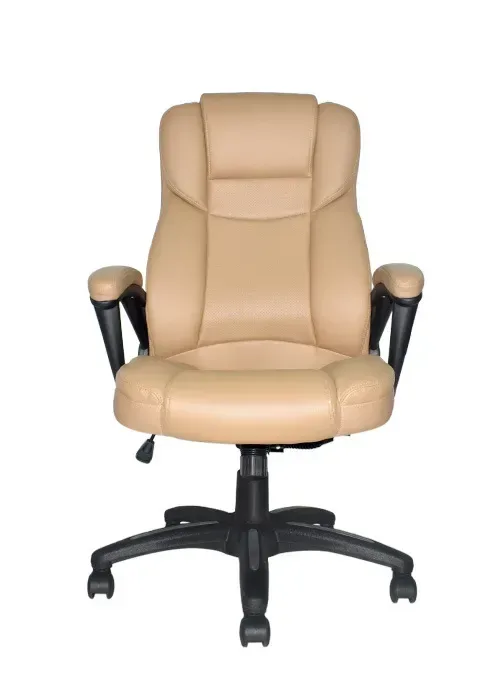 Silla gerencial de cuerina beige DSILLAS Capibara · foto 3