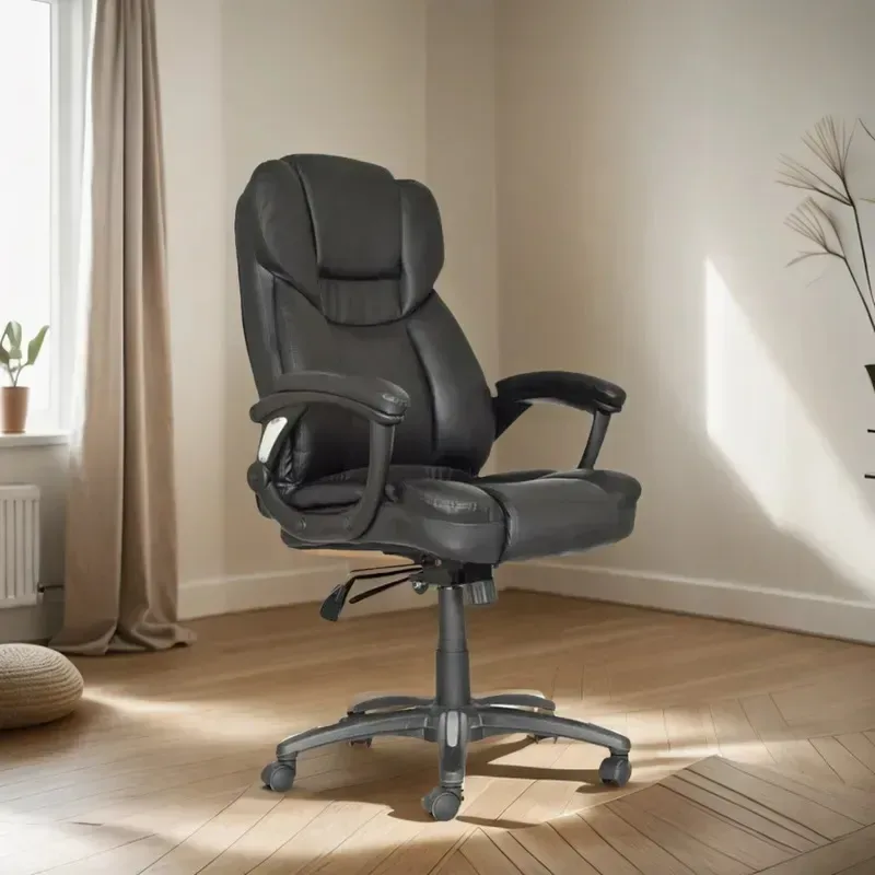 Silla gerencial de cuerina negra DSILLAS Capibara