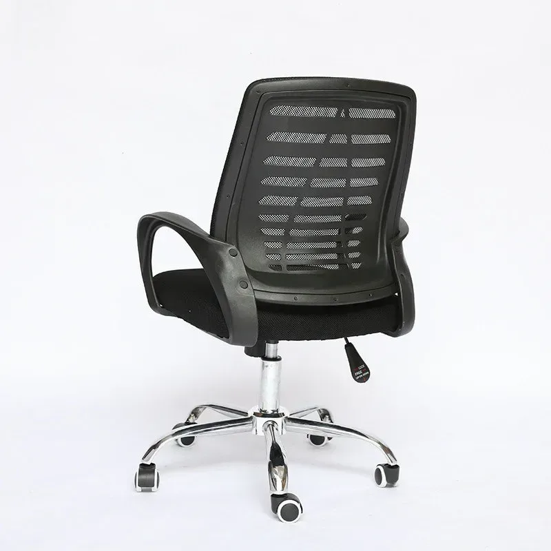 Silla giratoria negra con brazos fijos DSILLAS Aries · foto 5