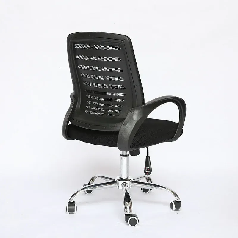 Silla giratoria negra con brazos fijos DSILLAS Aries · foto 4