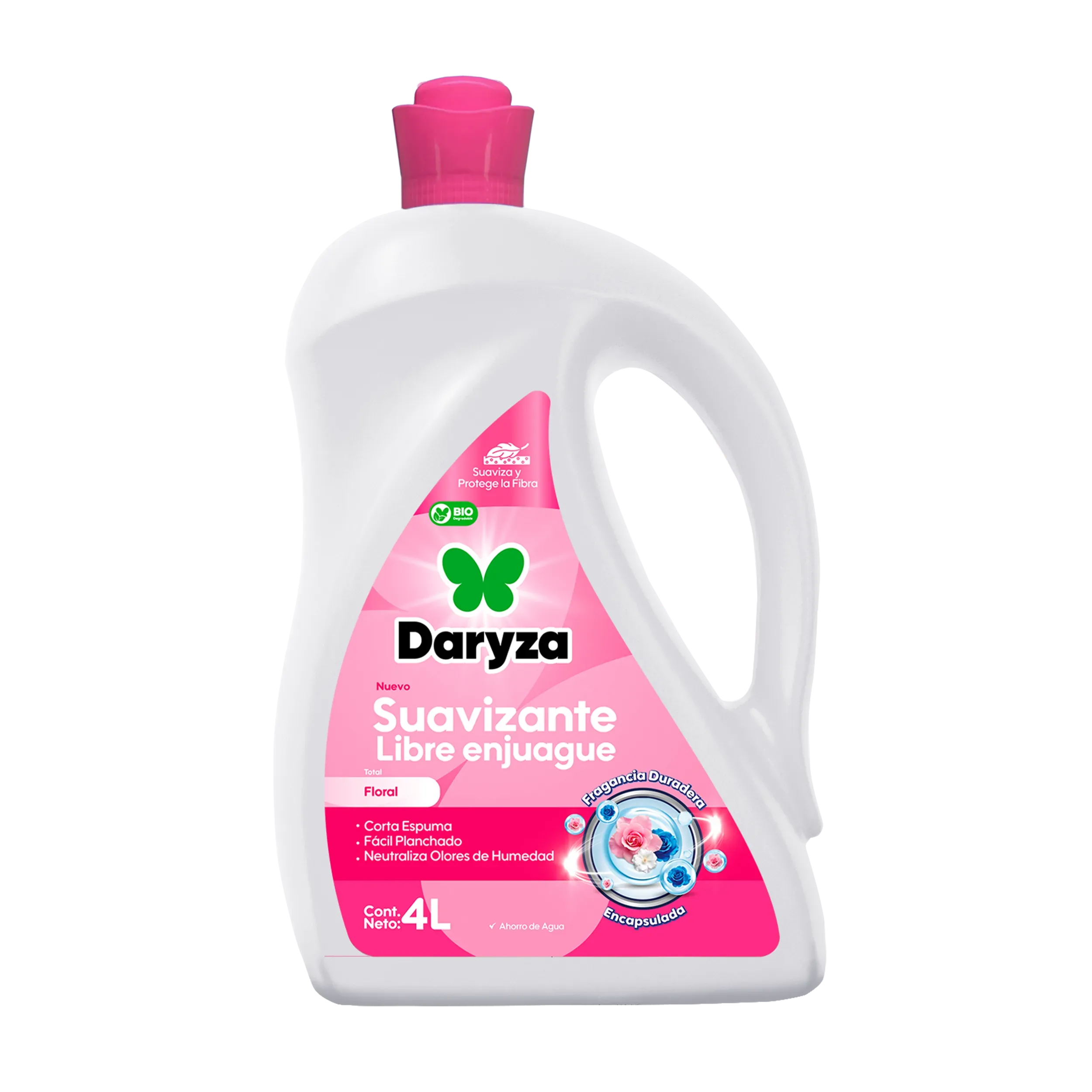 Suavizante Libre Enjuague Aroma Floral Daryza x 4 L