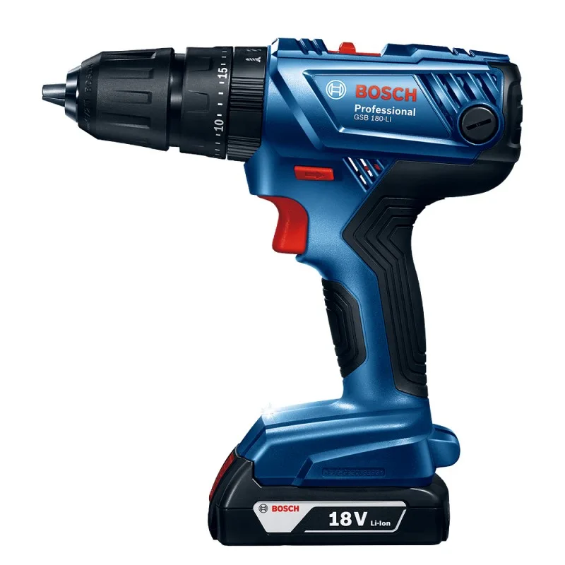 Taladro Percutor Bosch GSB 180-LI 18V con Set de Accesorios 34 Piezas · foto 4