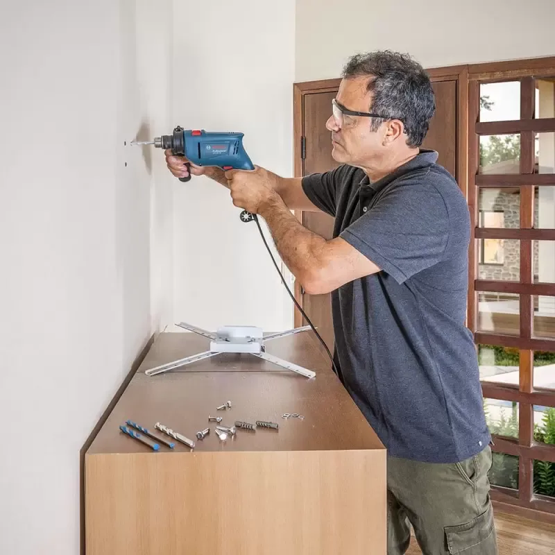 Taladro Percutor Bosch GSB 450 RE de 3/8" 450 W con Velocidad Variable y 3 Brocas · foto 5