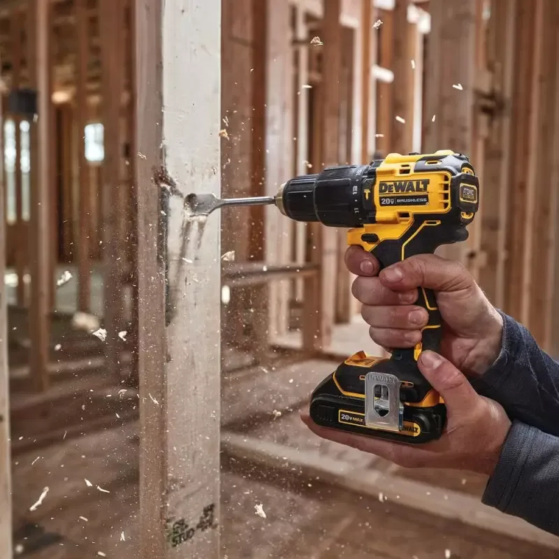 Taladro Percutor DEWALT DCD709D2-B2 Atomic 20V XR de 65 Nm con 2 Baterías 2.0 Ah · foto 5
