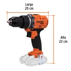 Taladro Percutor Inalámbrico 1/2" 20V 60Nm Brushless (Solo Herramienta) Truper 103248 · foto 2