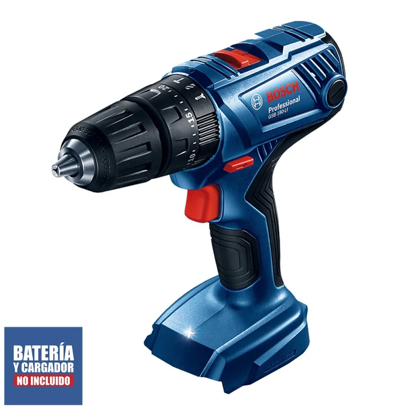 Taladro Percutor Inalámbrico Bosch GSB 180-LI 18 V Mandril 1/2" - Baretool