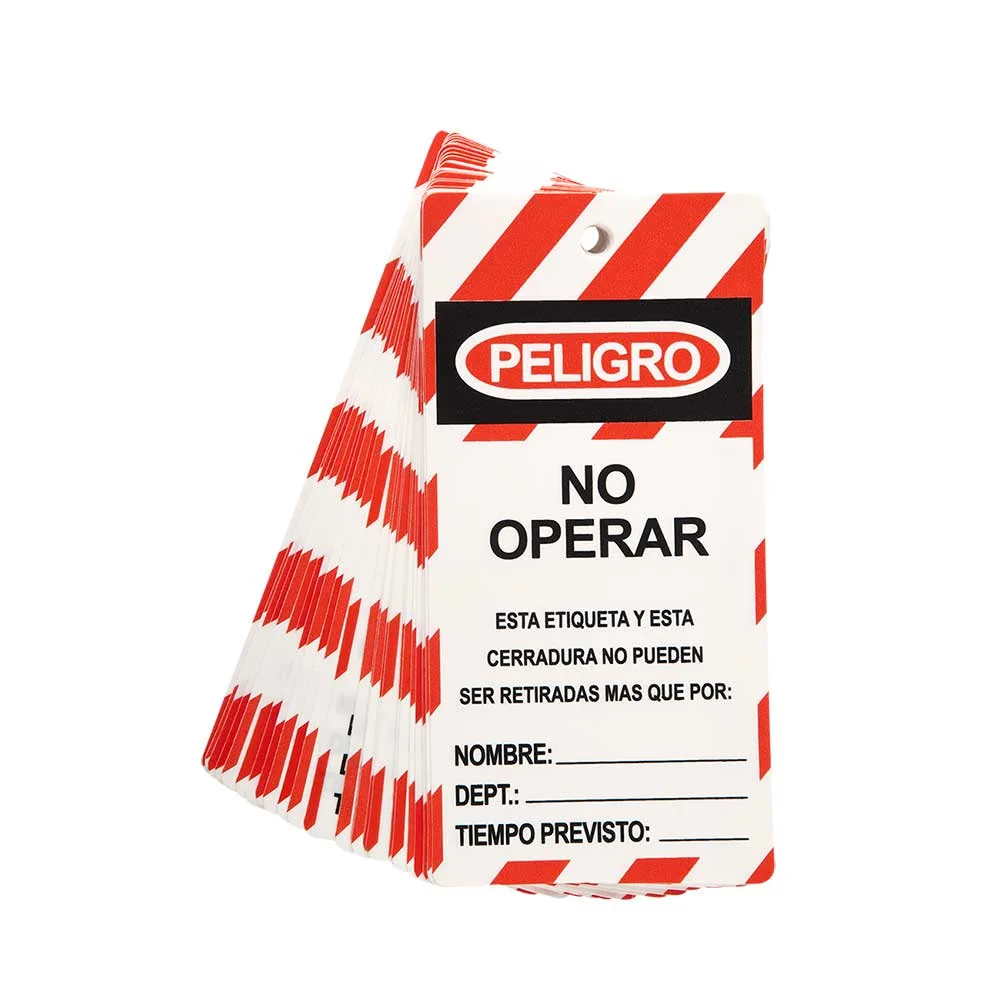 Tarjeta de Bloqueo Steelpro «No Operar» (Lockout)